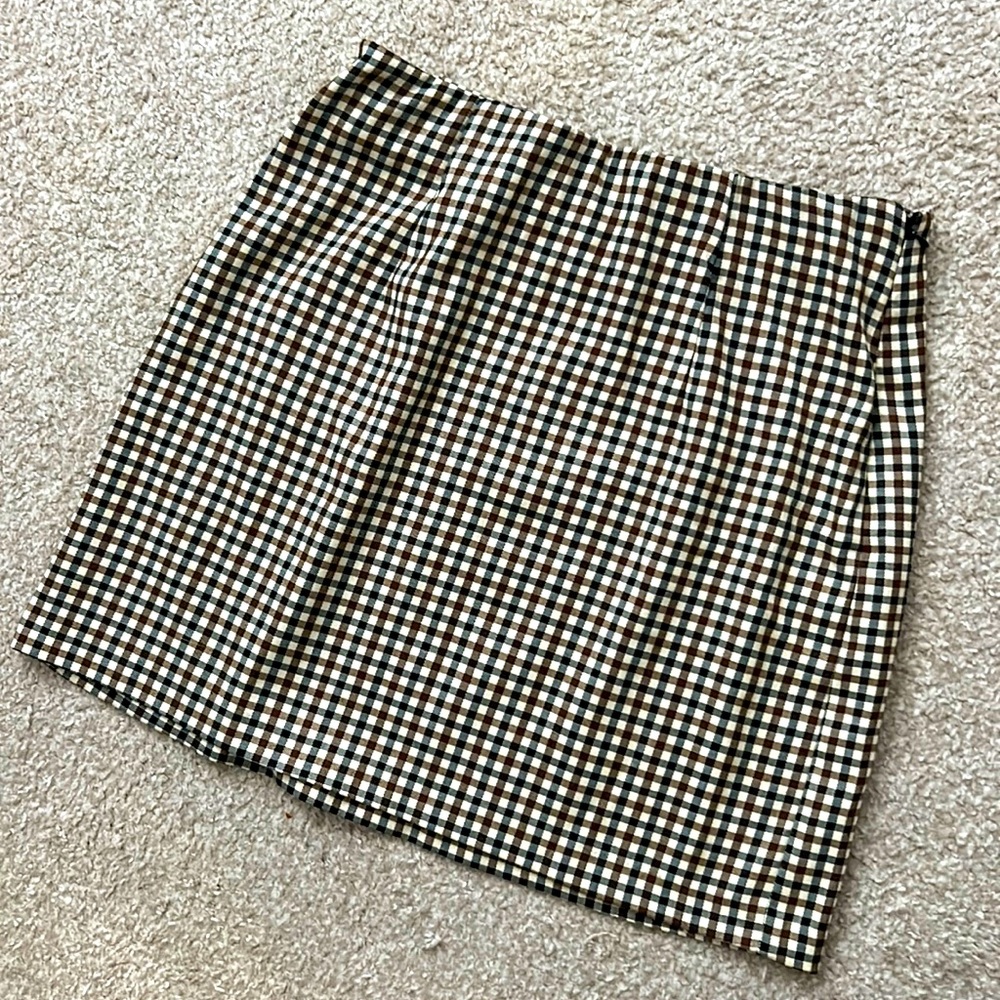 Checkered Mini Skirt